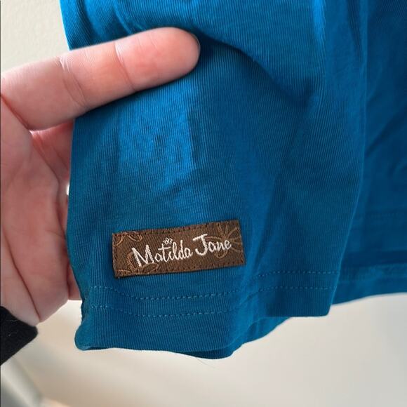 Matilda Jane Blue Fitted Buttoned Blouse - Picture 5 of 5